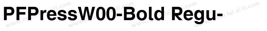 PFPressW00-Bold Regu字体转换